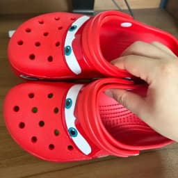 2026 Mcqueen Cartoon Slippers - Waterproof Eva Outdoor Sandals With Breathable Holes, Adult Casual Beach Shoes