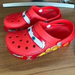 2026 Mcqueen Cartoon Slippers - Waterproof Eva Outdoor Sandals With Breathable Holes, Adult Casual Beach Shoes