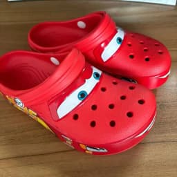 2026 Mcqueen Cartoon Slippers - Waterproof Eva Outdoor Sandals With Breathable Holes, Adult Casual Beach Shoes