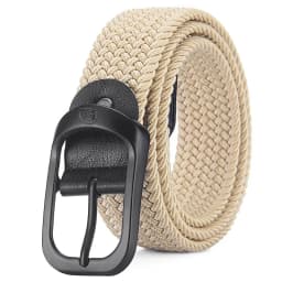 Men's Belt Casual Woven Elastic Belt Outdoor Sports Women's Belt No Need for Punching Climbing Work Belt For Men Women Fashion