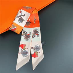 Knot Print Summer Scarf 2024 Luxury Brand Design Women Skinny Bag Scarves Hair Band Neck Silk Scarf For Ladies Foulard Headband