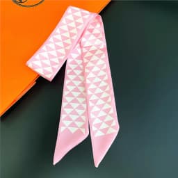Knot Print Summer Scarf 2024 Luxury Brand Design Women Skinny Bag Scarves Hair Band Neck Silk Scarf For Ladies Foulard Headband
