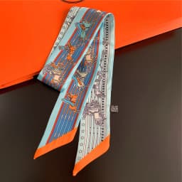 Knot Print Summer Scarf 2024 Luxury Brand Design Women Skinny Bag Scarves Hair Band Neck Silk Scarf For Ladies Foulard Headband