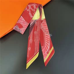 Knot Print Summer Scarf 2024 Luxury Brand Design Women Skinny Bag Scarves Hair Band Neck Silk Scarf For Ladies Foulard Headband