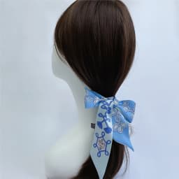 Knot Print Summer Scarf 2024 Luxury Brand Design Women Skinny Bag Scarves Hair Band Neck Silk Scarf For Ladies Foulard Headband