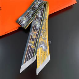 Knot Print Summer Scarf 2024 Luxury Brand Design Women Skinny Bag Scarves Hair Band Neck Silk Scarf For Ladies Foulard Headband