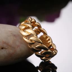 Huitan Metallic Chain Rings Men and Women Simple Design Hip Hop Party Cool Accessories Versatile Punk Style Jewelry Couple Rings