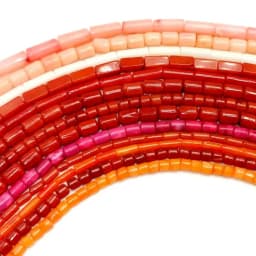 Natural Stone Red Coral Beads Irregularity Geometry Round Square Shape Spacer Beads For Jewelry Making DIY Bracelet Necklace