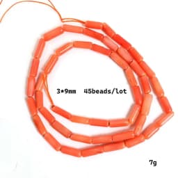 Natural Stone Red Coral Beads Irregularity Geometry Round Square Shape Spacer Beads For Jewelry Making DIY Bracelet Necklace