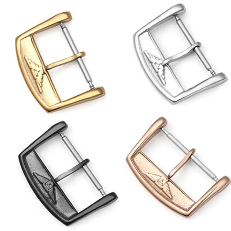 Stainless steel watch clasp 14mm 16mm 18mm 20mm 12mm Silver Gold watch buckle accessories UTHAI T07