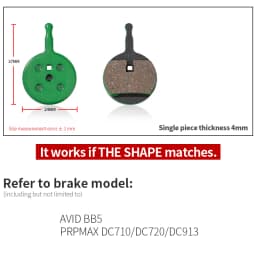 1 Pair Ceramic MTB Bicycle Disc Brake Pads For SHIMANO SRAM AVID HAYES MAGURA FORMULA HOPE Cycling Parts Bike Accessory