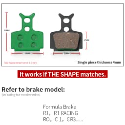 1 Pair Ceramic MTB Bicycle Disc Brake Pads For SHIMANO SRAM AVID HAYES MAGURA FORMULA HOPE Cycling Parts Bike Accessory