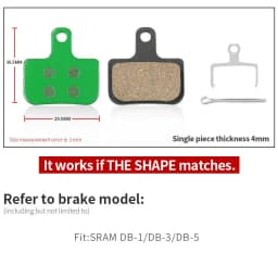 1 Pair Ceramic MTB Bicycle Disc Brake Pads For SHIMANO SRAM AVID HAYES MAGURA FORMULA HOPE Cycling Parts Bike Accessory
