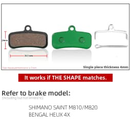 1 Pair Ceramic MTB Bicycle Disc Brake Pads For SHIMANO SRAM AVID HAYES MAGURA FORMULA HOPE Cycling Parts Bike Accessory