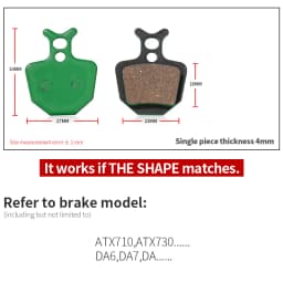 1 Pair Ceramic MTB Bicycle Disc Brake Pads For SHIMANO SRAM AVID HAYES MAGURA FORMULA HOPE Cycling Parts Bike Accessory