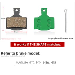 1 Pair Ceramic MTB Bicycle Disc Brake Pads For SHIMANO SRAM AVID HAYES MAGURA FORMULA HOPE Cycling Parts Bike Accessory