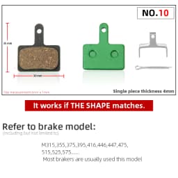 1 Pair Ceramic MTB Bicycle Disc Brake Pads For SHIMANO SRAM AVID HAYES MAGURA FORMULA HOPE Cycling Parts Bike Accessory