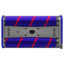 For Dyson V7 V8 V10 V11 V15 Vacuum Cleaner Parts Rotatable Double Soft Roller Brush Head Led Light Engineered for Hard Floors