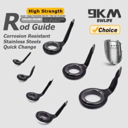 Fishing Rod Guides 5~10Pcs Rod Building Repair Kit 1.5~6.8mm Stainless Steel Freshwater Saltwater Fishing Tool Ceramic Ring Eye