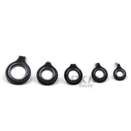 Fishing Rod Guides 5~10Pcs Rod Building Repair Kit 1.5~6.8mm Stainless Steel Freshwater Saltwater Fishing Tool Ceramic Ring Eye