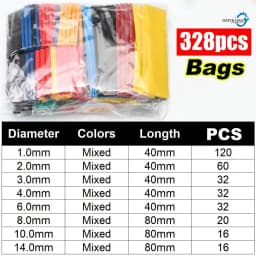 800pcs With Box Heat Shrink Tube Kit Thermoresistant Tubing Electrical Connection Cable Insulation Sleeved Protecter