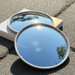 Travel Handheld Selfie Mirror INS Portable Round Reflection Convex Mirrors for Photography Prop Vlogging Traveling Accessories