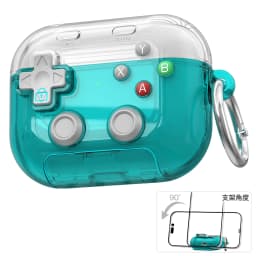 Hard Shell Game Console Design for AirPods Pro 3 2 1 4 5 Case Cover with Secure Lock Clip Protective Cover Headphone Accessories