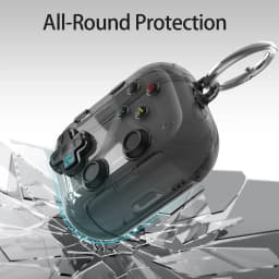 Hard Shell Game Console Design for AirPods Pro 3 2 1 4 5 Case Cover with Secure Lock Clip Protective Cover Headphone Accessories