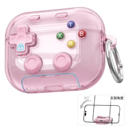 Hard Shell Game Console Design for AirPods Pro 3 2 1 4 5 Case Cover with Secure Lock Clip Protective Cover Headphone Accessories
