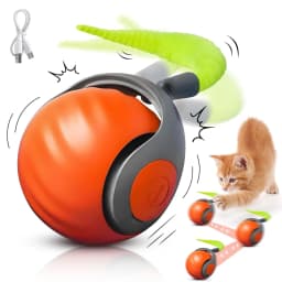 New Speedy Tail 2.0 Cat Toy Speedy Tail Cat Toy Interactive Cat Ball Toy Smart Cat Toys Ball Two Speed Adjustment with Tail