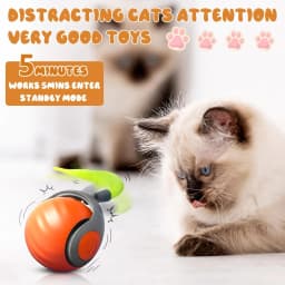 New Speedy Tail 2.0 Cat Toy Speedy Tail Cat Toy Interactive Cat Ball Toy Smart Cat Toys Ball Two Speed Adjustment with Tail