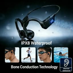 X7 Wireless Earphone Bone Conduction Sport Swimming Bluetooth Compatible Earphones Hand-free With Mic For Sports Earbud New 2026