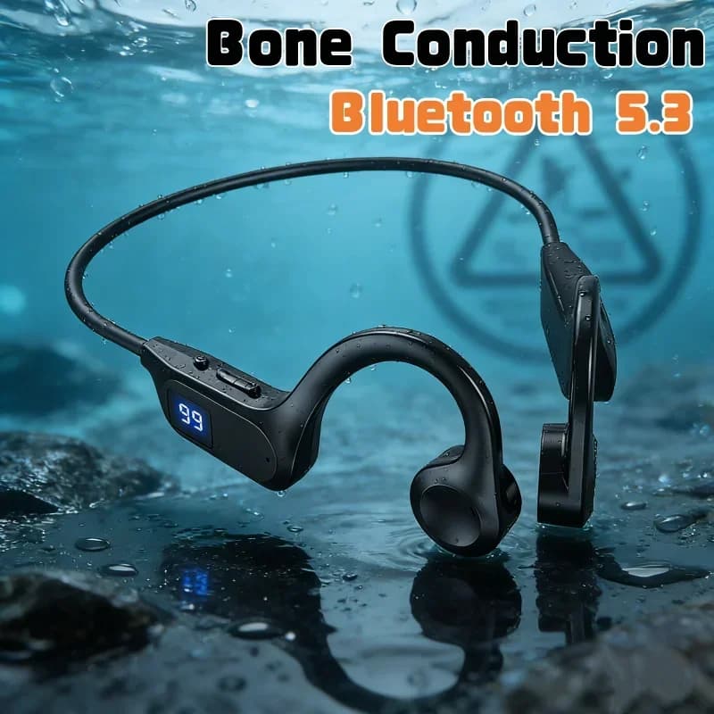 X7 Wireless Earphone Bone Conduction Sport Swimming Bluetooth Compatible Earphones Hand-free With Mic For Sports Earbud New 2026