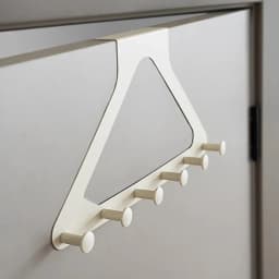 Over The Door Hook with 6 Coat Hooks Door Hanger for Bathroom Towel Rack Cap Holder Over The Door Organizers Home Organization