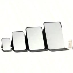 Compact Portable Foldable Makeup Mirror Travel-Friendly Stylish Desktop Tool for Students Boys & Girls