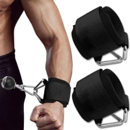 1PC Wrist Straps for Weightlifting, Straps with D Ring Deadlift Straps for Cable Machine Workout Gym Straps