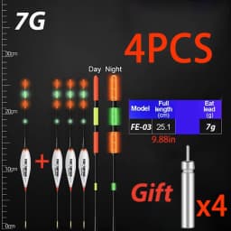 4Pcs/Lot Summer Fishing LED Night Luminous Electronic Float BuoyLarge Buoyancy 3g-13g With CR425 Battery 2026 Fishing Tackle