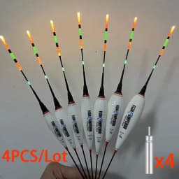 4Pcs/Lot Summer Fishing LED Night Luminous Electronic Float BuoyLarge Buoyancy 3g-13g With CR425 Battery 2026 Fishing Tackle