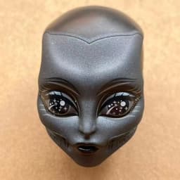 Monster Doll Bald Head Rare Face Doll Makeup Heads Original Slim Doll Body Blue Green Gray Beige Skin Doll Figures