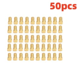 Bicycle Presta To Schrader Adapter Bike Tire Valve Adapter Copper Golden Bicycle Pump Tire Valve Connectors F/V To A/V Converter