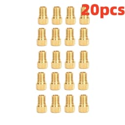 Bicycle Presta To Schrader Adapter Bike Tire Valve Adapter Copper Golden Bicycle Pump Tire Valve Connectors F/V To A/V Converter
