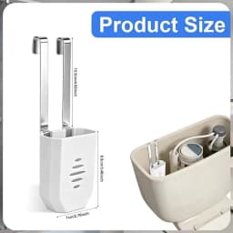 Toilet Solid Dispenser Tank Replacement Part | Plastic, Glam Style, Contemporary Style, No Electricity Needed, Convenient a
