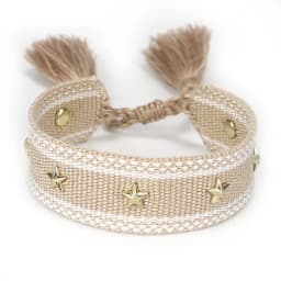 Vintage Friendship Bracelets STARS | MOON Bracelets Adjustable Woven Arm Stacked Jewelry