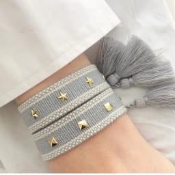 Vintage Friendship Bracelets STARS | MOON Bracelets Adjustable Woven Arm Stacked Jewelry