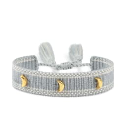 Vintage Friendship Bracelets STARS | MOON Bracelets Adjustable Woven Arm Stacked Jewelry