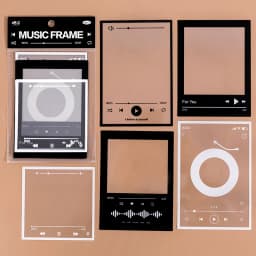15 pcs INS Transparent photo frame DIY Decorative Stickers for hand made Diary Album Scrapbooking material junk journal supplies