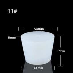 1pcHome Brew Wine Stoppers Silicone Plug With 8mm Hole For Airlock Valve Bubbler Fermentation Exhaust Valve Silicone Rubber Plug