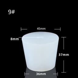 1pcHome Brew Wine Stoppers Silicone Plug With 8mm Hole For Airlock Valve Bubbler Fermentation Exhaust Valve Silicone Rubber Plug
