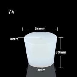 1pcHome Brew Wine Stoppers Silicone Plug With 8mm Hole For Airlock Valve Bubbler Fermentation Exhaust Valve Silicone Rubber Plug