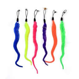 9 Pack Colorful Feather Replacement Head Funny Cat Stick Tassel Feather Fishing Rod Cat Toy Set Cat Toys Interactive